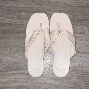 Abercrombie & Fitch NEW Cream Sandals!!